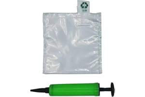 MIUPOO Packaging Air Bags,Clear Plastic Inflatable Air Packaging Protector Bag with Free Pump Cushion,Air Inflatable Cushion Blocking Packaging Bag,15x15cm/6x6 Inches,50 Pieces