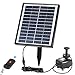 Produktbild Anself Solar Teichpumpe Springbrunnen Pumpe mit LED Licht, Fernbedienung und 6pcs Brunnenköpfe 12V 5W