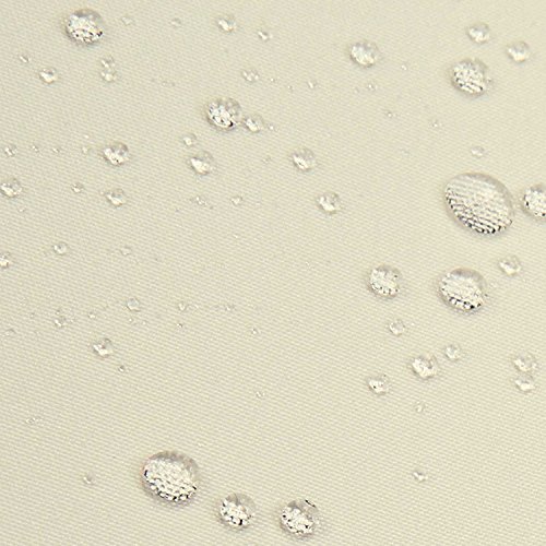 MCTECH® Seitenmarkise zertifiziert Sonnenschutz Sichtschutz Windschutz Terrasse Markise Polyester (1.6*3m, Beige) - 4