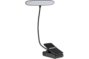 Lámpara LED doble de Roland con pinza y luz blanca cálida, 4 bombillas - LCL-15W