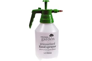 GARDAWN 1.5L Garden Pressure Spray Bottle – Adjustable Pump Action Water Sprayer – Manual Chemical Resistant Portable Pressurised Hand Held Water Mister – Mini Cleaning Gardening Watering Mist