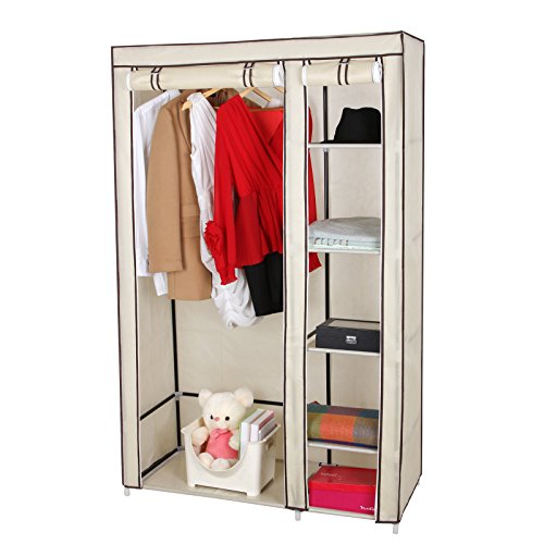 Songmics XL Garderobe Stoffschrank Faltschrank Kleiderschrank Campingschrank 175 x 110 x 45cm LSF007M - 2