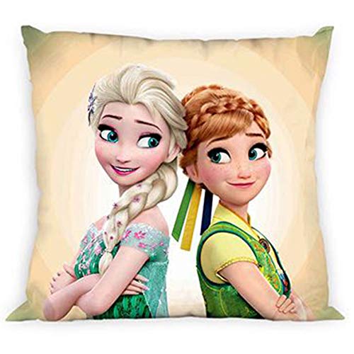 MC SRL Cuscino Frozen 100% Microfibra 40x40cm Elsa ed Anna