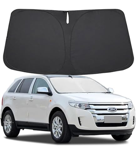 OUTER & INNER Foldable Car Sun Shade Windshield Visor Cover UV Block Heat Shiled