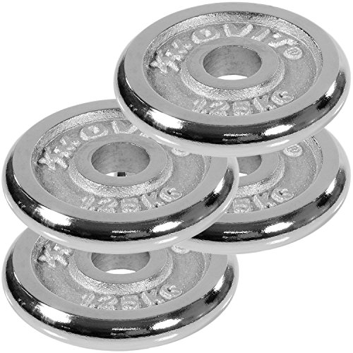 MOVIT® Chrom Gusseisen Kurzhantel 2er Set, Varianten 30kg, 40kg, 50kg, 60kg, gerändelt mit Sternverschlüssen Chrom-Hantel-Set - 8
