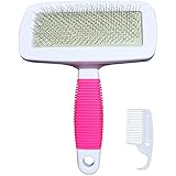 STARHOME Slicker Brush Massage Tool Pets Grooming Brush for Dogs Cats with Comb