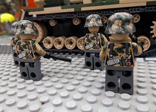 Modbrix 9919 – ✠ 2 Stück Custom Minifiguren STURMPIONIERE Deutsche Wehrmacht Soldaten aus original Lego® Teilen ✠ - 5