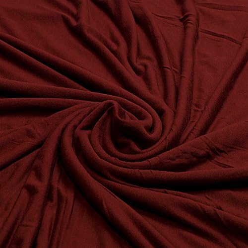 Plain Viscose Elastane Stretch Jersey Fabric 150 cm wide per metre (Wine)