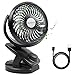 Produktbild Clip Schreibtisch Ventilator, Mystery USB Tischventilator ,Tragbarer Ventilatoren 360° Drehung,Handventilator Leise Ventilator für Home Office Baby Auto Reisen im Freien