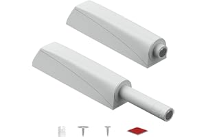 Push to Open Amortisseur Porte Placard Jiayi 2 Pièces Loquet Magnetique Push Open Poussoir Placard Fermeture Magnétiques pour Armoire Systeme Push to Open Amortisseur Tiroir