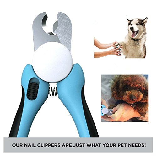 Animal Professionelle Krallenschere für Haustiere Schutzvorrichtungfür und Nagelknipser für mittelgroße & große Hunde und Katzen - 5