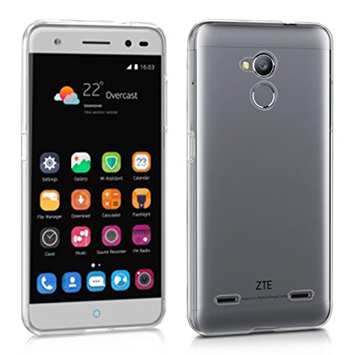 TBOC Pack  Funda de Gel TPU Transparente   Protector Pantalla Vidrio Templado para ZTE Blade V7 Lite  5 0 Pulgadas   Funda de Silicona Ultrafina y Flexible  Protector de pantalla Resistente a Golpes  Ca  das y Ara  azos 