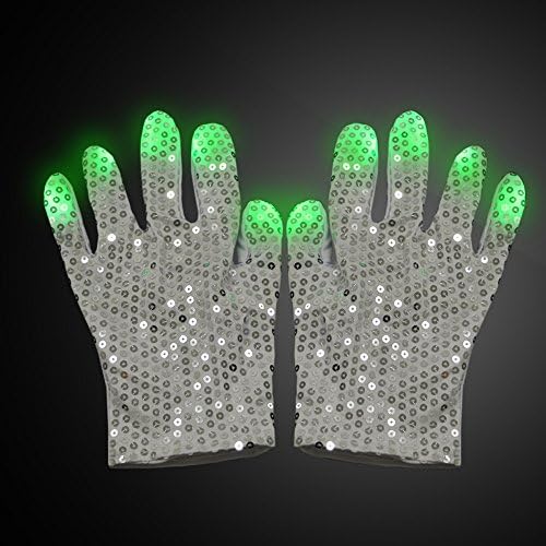 zhuorui LED Raver Mountaineering Gloves - Apparel Show Boy Toy Boys Girls Birthday Party (Michael Jackson Style)