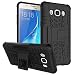 Kaira Hard Armor Hybrid Rubber Bumper Flip Stand Rugged Back Case Cover for Samsung Galaxy J5 (2016) (Black) RS.249.00