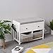Produktbild shougui trade Sideboard Schrank Schrank Aufbewahrung, Schrank Kommode Schrank Aufbewahrung Bank mit Schubladen für Schlafzimmer Esszimmer Wohnzimmer Aufbewahrung, Weiß 70 * 34 * 52cm