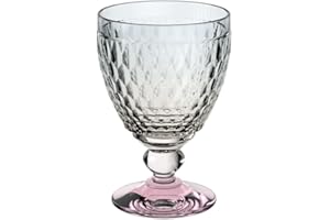 Villeroy & Boch - Boston Pearl verre à eau à pied aux éclats multicolores, résistant au lave-vaisselle, verre à eau, verre à jus de fruits, verre à boire, verre coloré, verre cristallin
