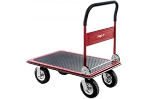 MEGA-M Wózek transportowy platformowy magazynowy 450 KG KOŁA PNEUMATYCZNE (MTP002350)