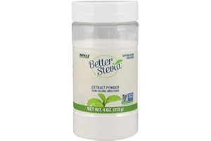 Now Foods, BetterStevia, Extracto de Hoja de Stevia, Sustituto del Azúcar, 113g Polvo vegano, Testado en Laboratorio, Vegetariano, Sin Soja, Sin Gluten, Vegetariano, No GMO