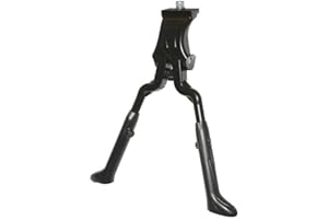 FOXCUP NEWTON Bequille Velo Double Centrale 24-28" reglable alu Noir (sans Contre-Plaque)