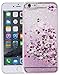 Produktbild Hardcase Apple iPhone 6 Plus/6S Plus Hülle Glitzer ISENPENK Transparent Durchsichtig Apple iPhone 6 Plus/6S Plus Hülle Silikon,[Rosa]Ultra Slim TPU Liquid Fließen Flüssig,Schutzhülle Muster Handy Hülle Tasche