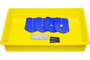 Arctic Hayes DT1 - Kit di scarico per radiatore riutilizzabile, con vassoio, collari di deviazione, cinghie di tenuta, gel resistente all'acqua e istruzioni, colore: giallo