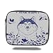 Produktbild Laptop Sleeve Case,Alaskan Malamute,Happy Doggy in Blossoming Spring Field with Singing Birds and Flowers Decorative,Blue White,Tablet Bag for Ipad air 2/3/4/mini 9.7 inch