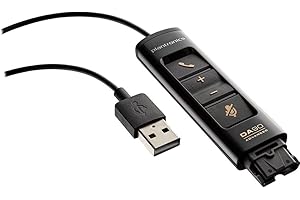 POLY Plantronics DA90 USB Audio Processor - Accesorio para Auriculares (USB Audio Processor, EncorePro 500/700 Digital, Negro)