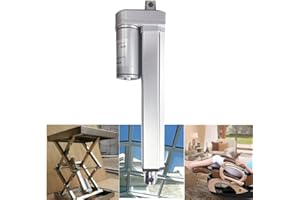 AOCET Attuatore Lineare Motore Multifunzione 12V 24V DC 1000N Corsa 50-600mm Sollevatore Motore Elettrico per Camper Auto RV Apricancello Industriale Macchine Agricole