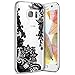 Produktbild Galaxy S7 Hülle,Galaxy S7 Silikon Hülle,Surakey TPU Schutzhülle für Samsung Galaxy S7 Transparent Weiche Silikon Handy Hülle [Crystal Klar] Schutzhülle TPU Cover Schale mit Retro Blumen Malerei Muster Tasche Case Etui mit Ultra Slim Rundum-schutz Kratzfeste TPU Silikon Bumper Rückseite Schutz Etui Protective Case Cover (Elegante Schwarze Spitze Blumen)