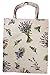 Produktbild Einkaufstasche, Stofftasche Leinen 40 x 32cm, Motiv Lavendel, Einkaufsbeutel Gobelin-Stil