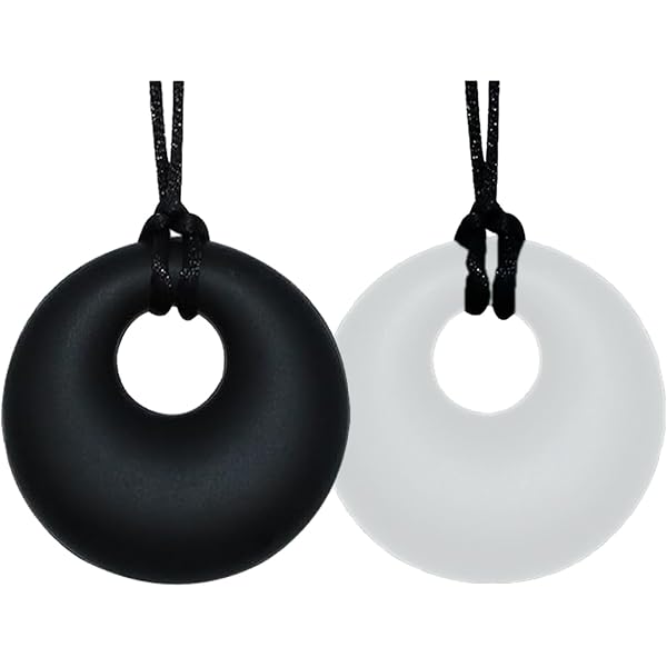 Mordedores De Silicona Para Niños Y Bebés - Collares Masticables Con Diseño De Dientes De Tiburón, Para Necesidades Sensoriales Y Dentición