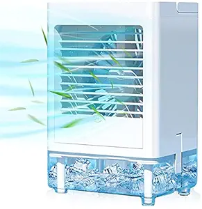 Winique Portable Air Conditioner, 5000mAh Rechargeable Battery Operated Personal Mini Air Cooler