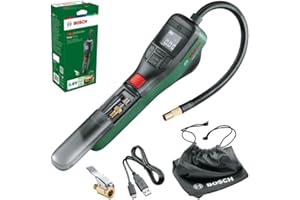 Bosch EasyPump Mini compresor portátil a batería con adaptador de liberación rápida