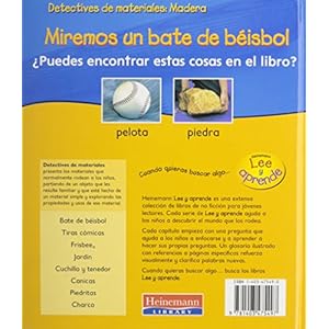 Madera: Miremos Un Bate Deportivo (Heinemann Lee y Aprende)