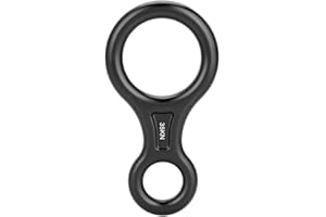 ZYYINI Wspinaczka 8 pierścieni, stop aluminium 35Kn Rysunek 8 Zjazd linowy do sprzętu do wspinaczki na świeżym powietrzu Urządzenie do zjazdu ze wzgórza (nr 2)