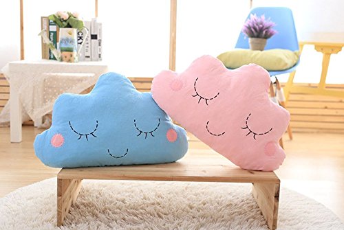 VClife® Baumwolle Kissen Sofa Wohnzimmer Dekoartikel Kinder Baby Spielzeug Schlafzimmer Bett Dekokissen Wolke Zierkissen Stuhl Rückkissen Geschenk 30*50cm Rosa - 7
