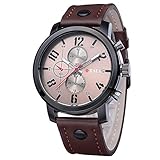 Herren Uhren, MOIKA Hot Herren Sport Quarz Uhren Herrenuhren Luxus Leder Armbanduhren