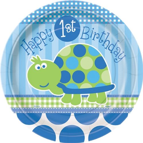 1. Geburtstag Schildkröte 8 Teller