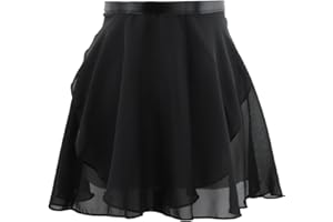 Nivofu Spódnica baletowa, spódnica baletowa, czarna spódnica baletowa regulowana talia, szyfonowa spódnica baletowa dla dziewczynek i kobiet