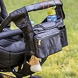 TAHLMANN Organizer für Kinderwagen mit Getränkehalter, Smartphone- und Allzweck-Fach, abnehmbarer Wertsachentasche, universal - 7