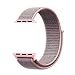 Produktbild Bossy Apple Watch Armband 38mm, Klettverschluss und gewebtes Nylon Sport Ersatz Uhrenarmbänder für Apple Watch Series 1/2/3, Nike+, Sport, Edition-Pink Sand