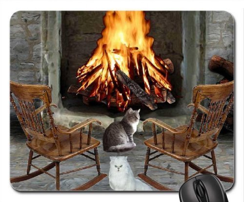Preisvergleich Produktbild Von der Kamin Mauspad, Mousepad (Katzen Mauspad)