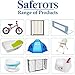 Safetots Ultimate Anti-Roll Padded Baby Changing Mat White