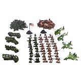 Gazechimp 210 Stück Actionfiguren Armee Militär Modell für Kinder Lernspielzeug, Idea auch als Haus Tisch Dekoration Geschenk - 2