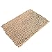 Produktbild Haushalt Rutschfeste Matte Bodenmatte,Jaminy Teppich Rutschfeste Matte Weiche Shaggy Non Slip Absorbens Bad Matten Badezimmer Dusch Teppiche 50X80cm (Beige)