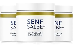 BXJINKELE Senfsalbe Plus - Aktiv Senfsalbe Gegen Cellulite, Senfsalbe Intensive Feuchtigkeitspflege, Kann Zur Massage Verwendet Werden, Straffende Haut, Für Oberschenkel, Oberarme, Bauch & Gesäß Geeignet (3Pcs)