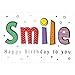 Produktbild Susy Card 11420213 Glückwunschkarte Geburtstag Schriftzug Smile, 22.4 x 15.7 x 0.2 cm,1 Stück