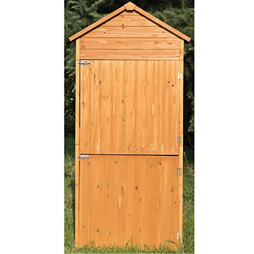 Outsunny® Holz Gerätehaus Geräteschuppen Gartenschrank Geräteschrank Gartenhaus 90x50x190 cm - 4