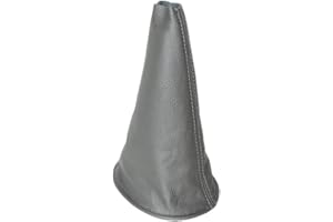 THE TUNING-SHOP LTD Soufflet de levier Gris en cuir véritable