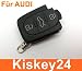 Produktbild KIS® 3Tasten Klappschlüssel Gehäuse für AUDI A4 A6 A8 Passat Golf Rohling Schlüssel